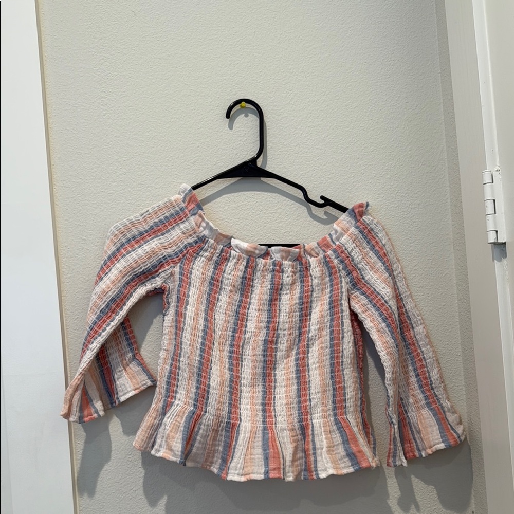 Striped Off-Shoulder Top